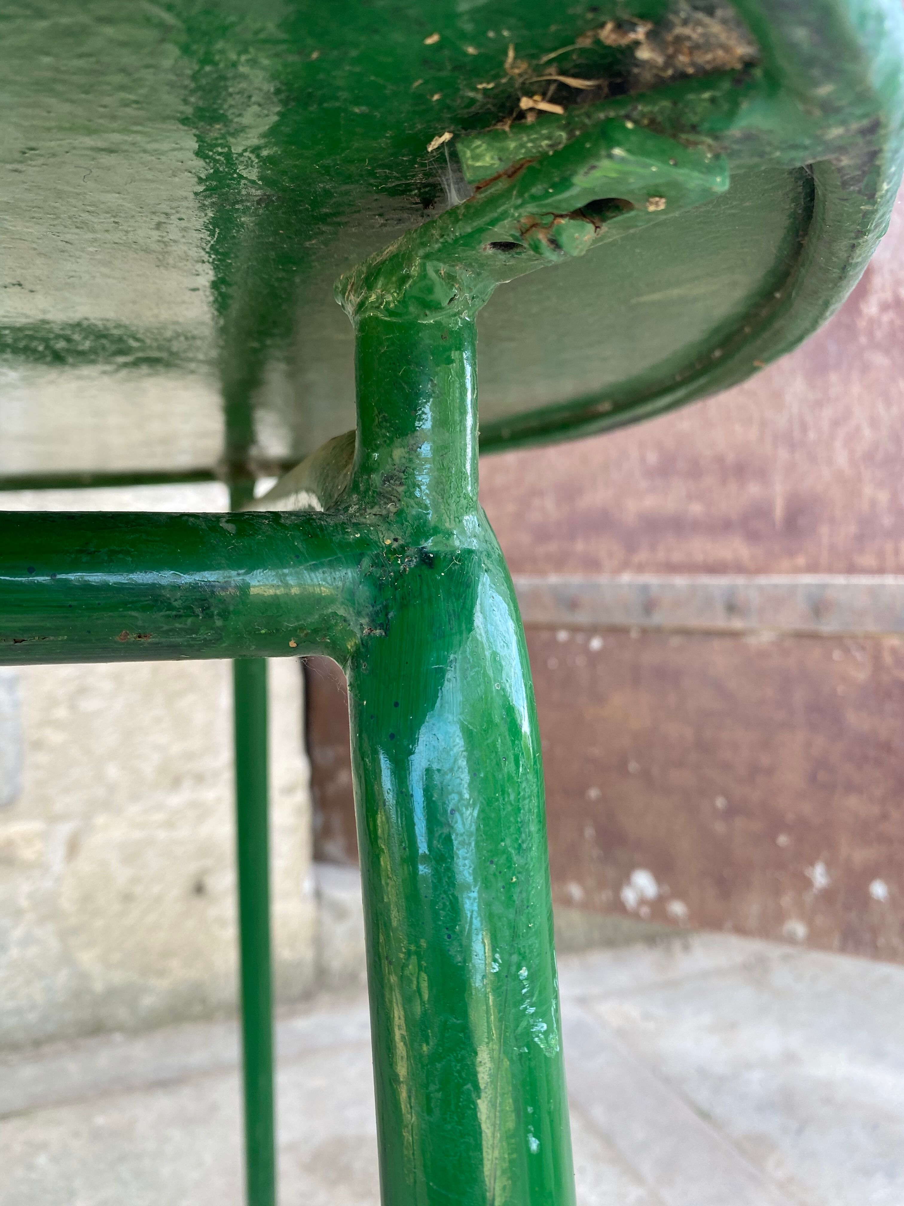 Garden metal round table 1960