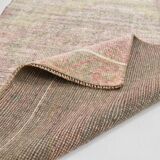 Tapis de couloir vintage doux marron crème 3x10 90x306 cm SK 21941