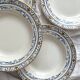 4 deep ironware plates “Colbert” Creil and Montereau