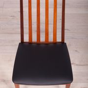 Mid Century Teak & Leather Dining Chairs by Leslie Dandy for G-Plan, 1960