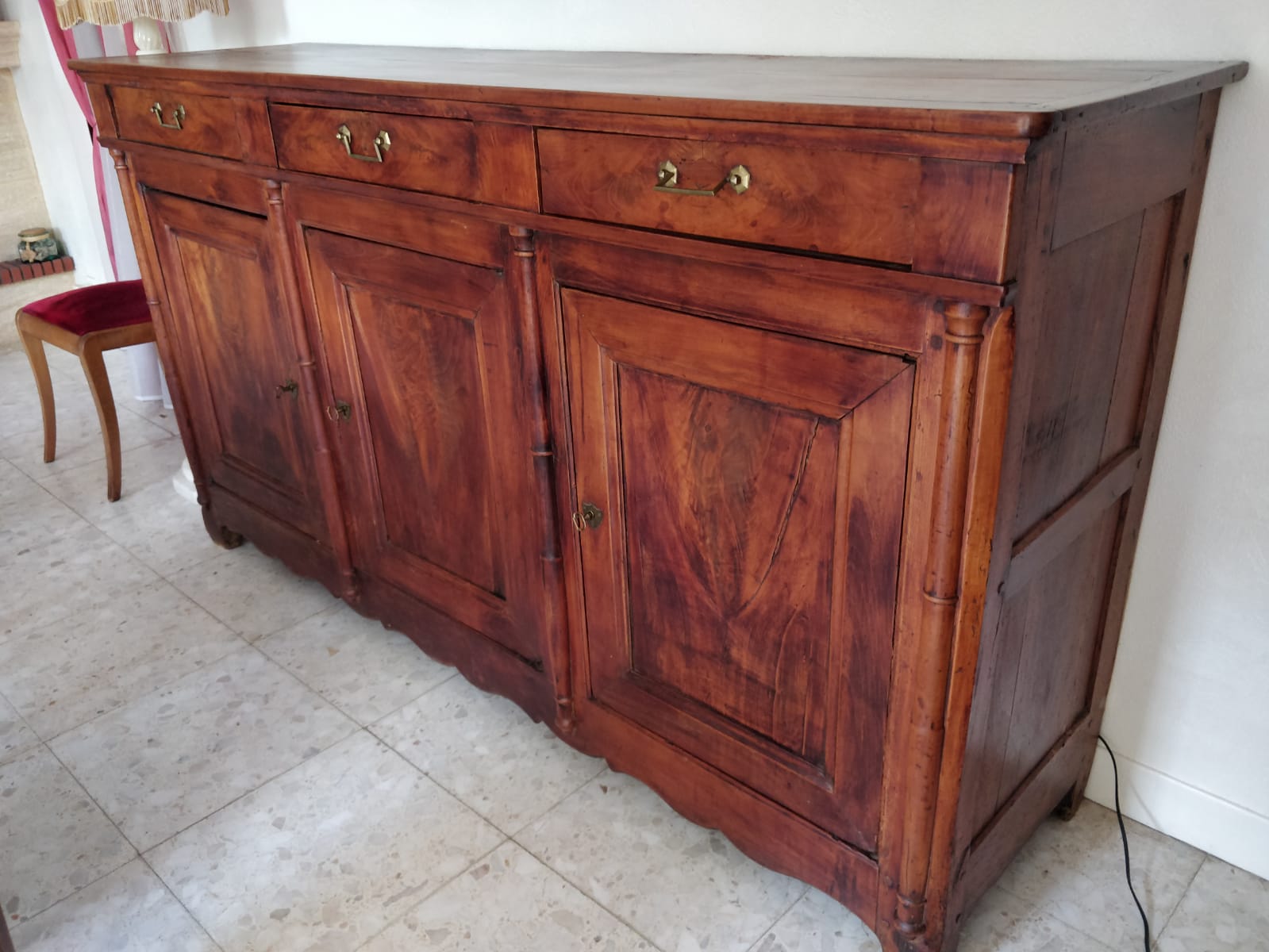 Directoire cherry sideboard