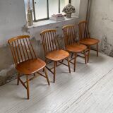 4 Scandinavian chairs Sweden Stolfabrik