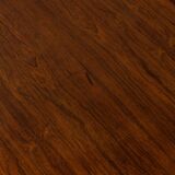 Vintage Rosewood Coffee Table Leather Magazine Shelf Topform Dutch MCM 1960