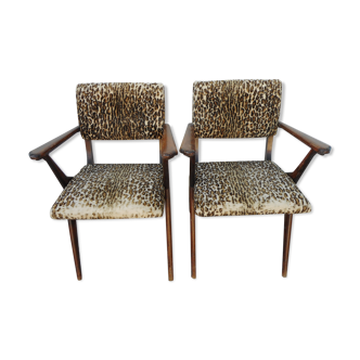Pair of bridge chairs