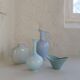 Mid-century modern set of 4 ceramic vases by Rörstrand, Gunnar Nylund, Sweden, 1950s.
