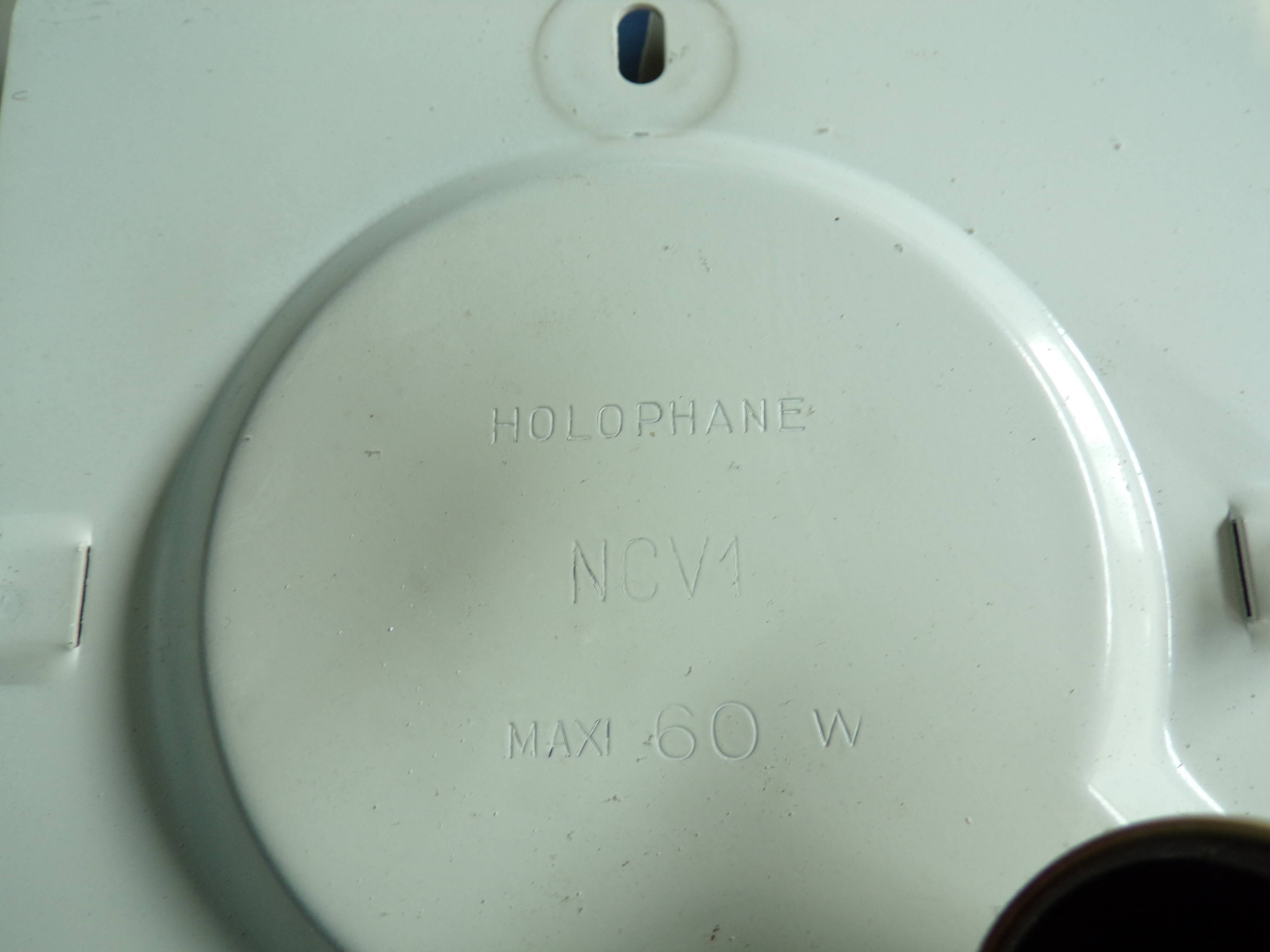 Pair of Holophane Prismopal wall lights