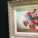 Painting on canvas bouquet of anemones