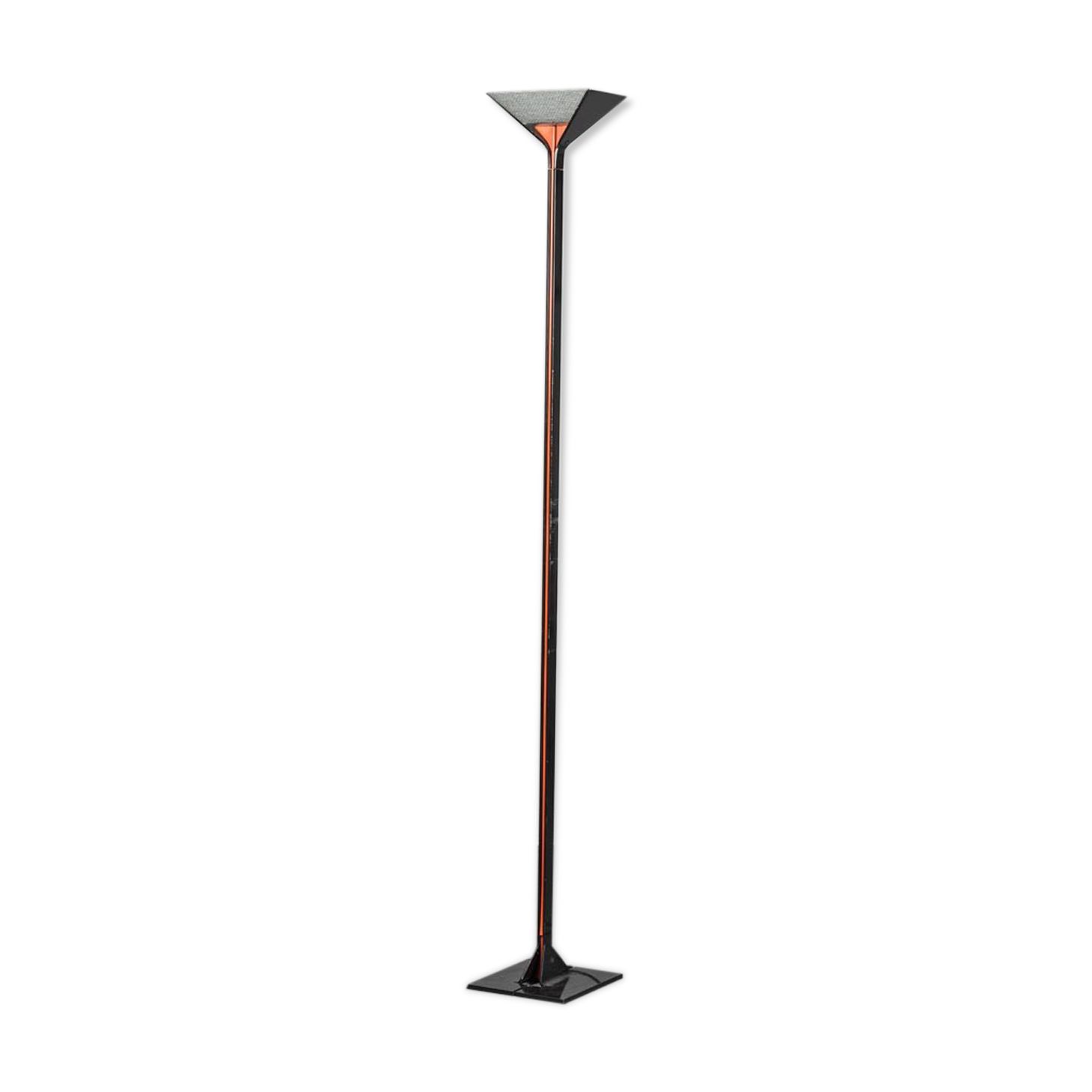 Floor lamp aluminum papilona shoe flos 70s vintage
