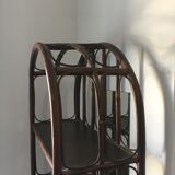 Rattan and bamboo shelf