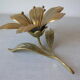 Ancient bronze flower 6 petals in ashtray