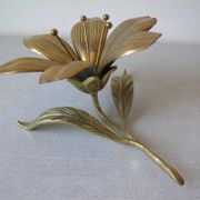 Ancient bronze flower 6 petals in ashtray