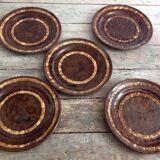 Series of 5 dessert plates