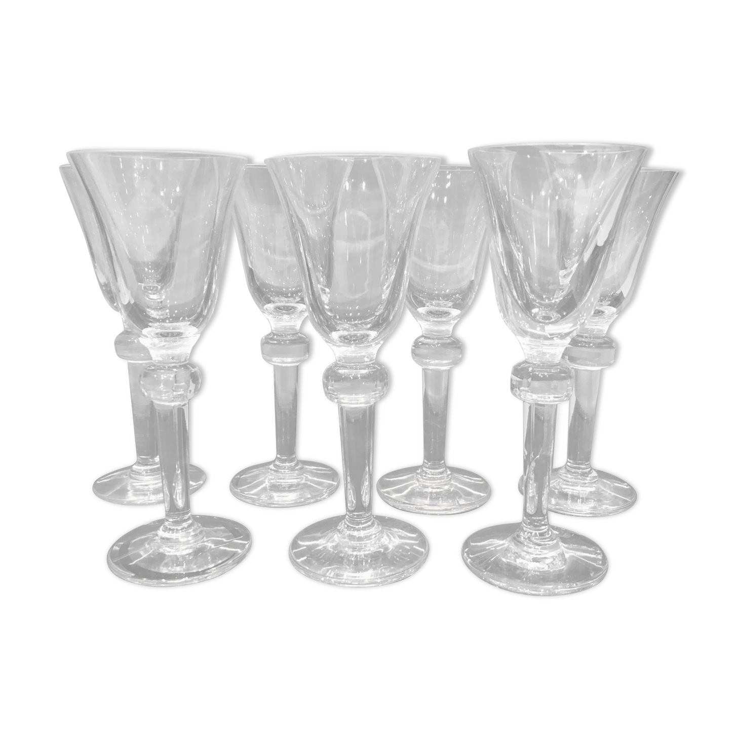 Set of 6 tulip glasses