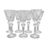 Set of 6 tulip glasses