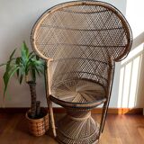 Armchair Emmanuelle wicker