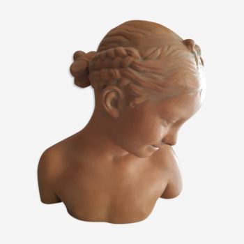 Bust former girl in bun