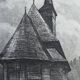 Alexandru Gogilea - "Acquaforte" Wooden Church - 20x20 cm