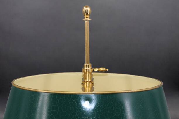 Bronze Gilt Bouillotte Lamp in Directoire Style "Lucien Gau"
