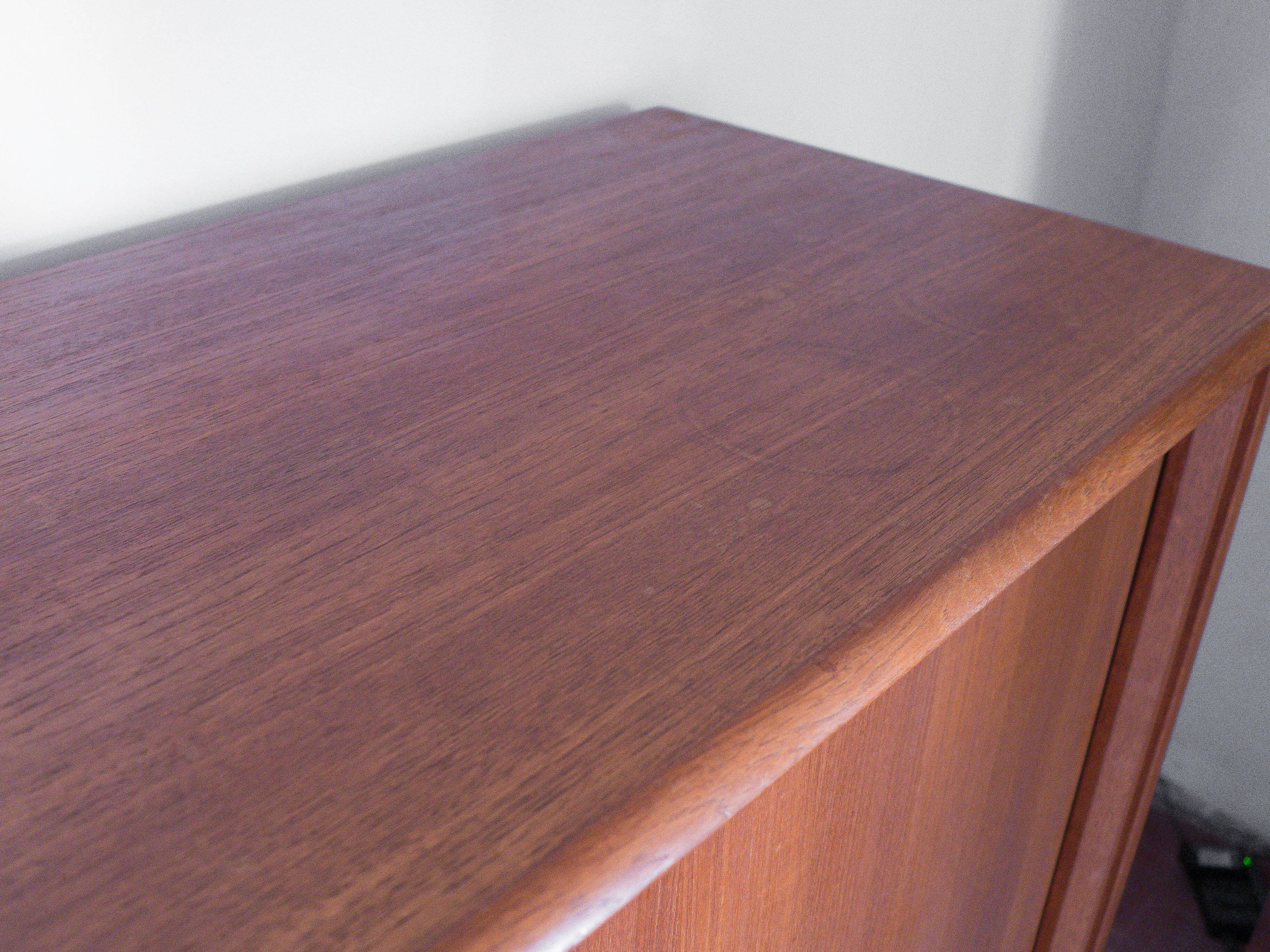 Arno wooden sideboard, Scandinavian teak wood sideboard, vintage storage unit