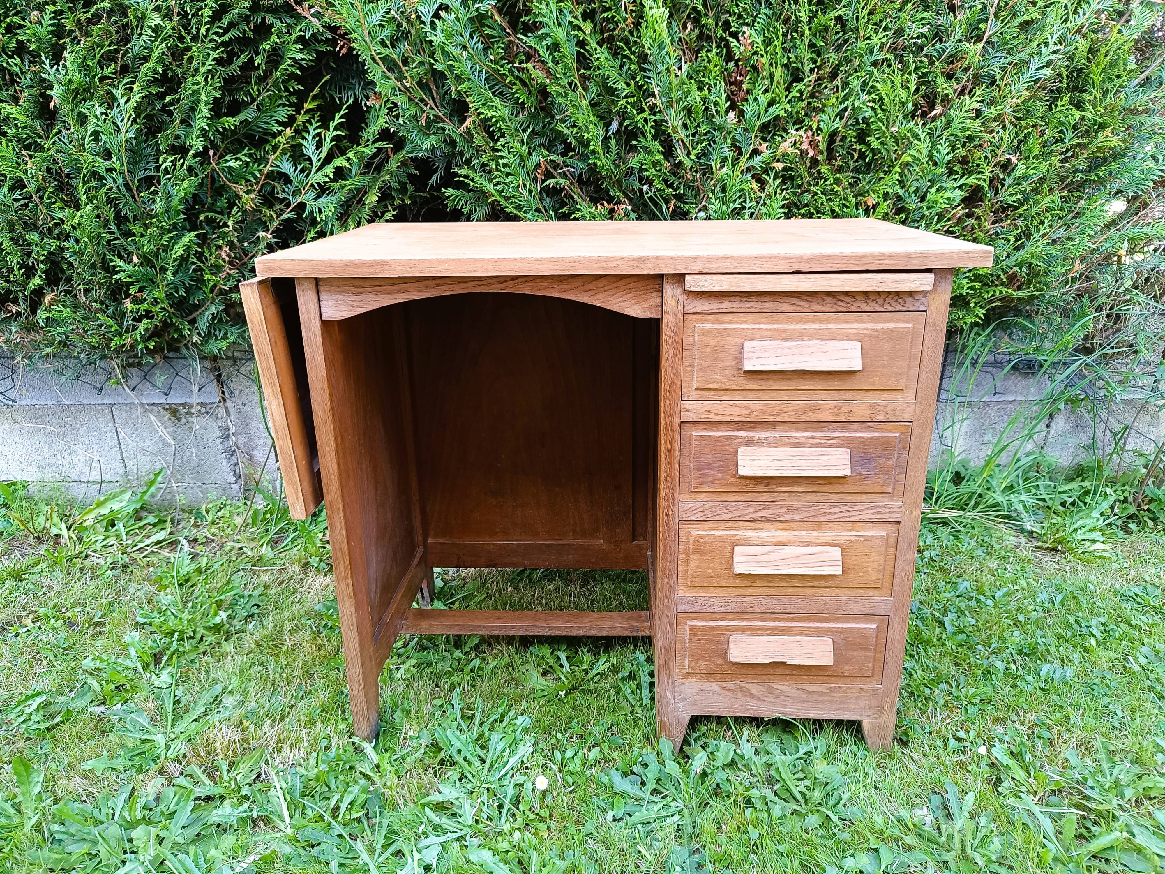 Antique solid oak desk