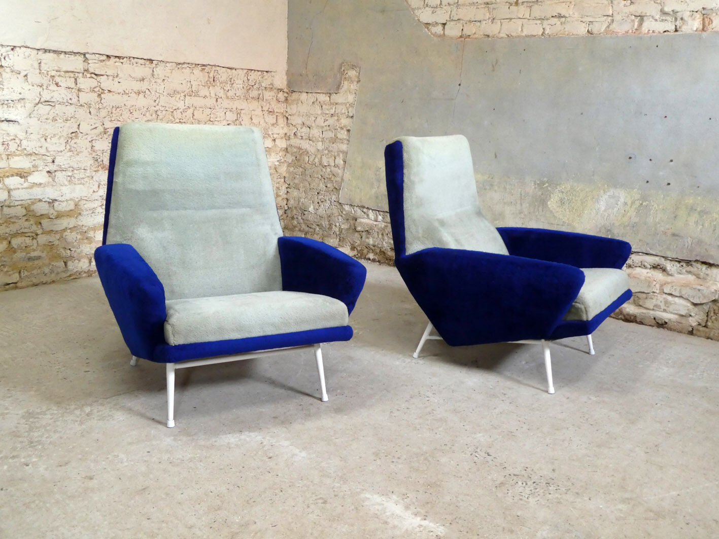 pair of armchairs by Guy Besnard, 1960