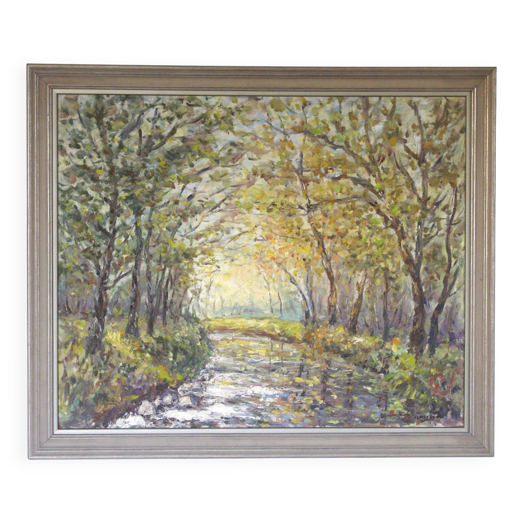 Oil painting on wood