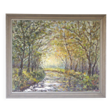 Oil painting on wood