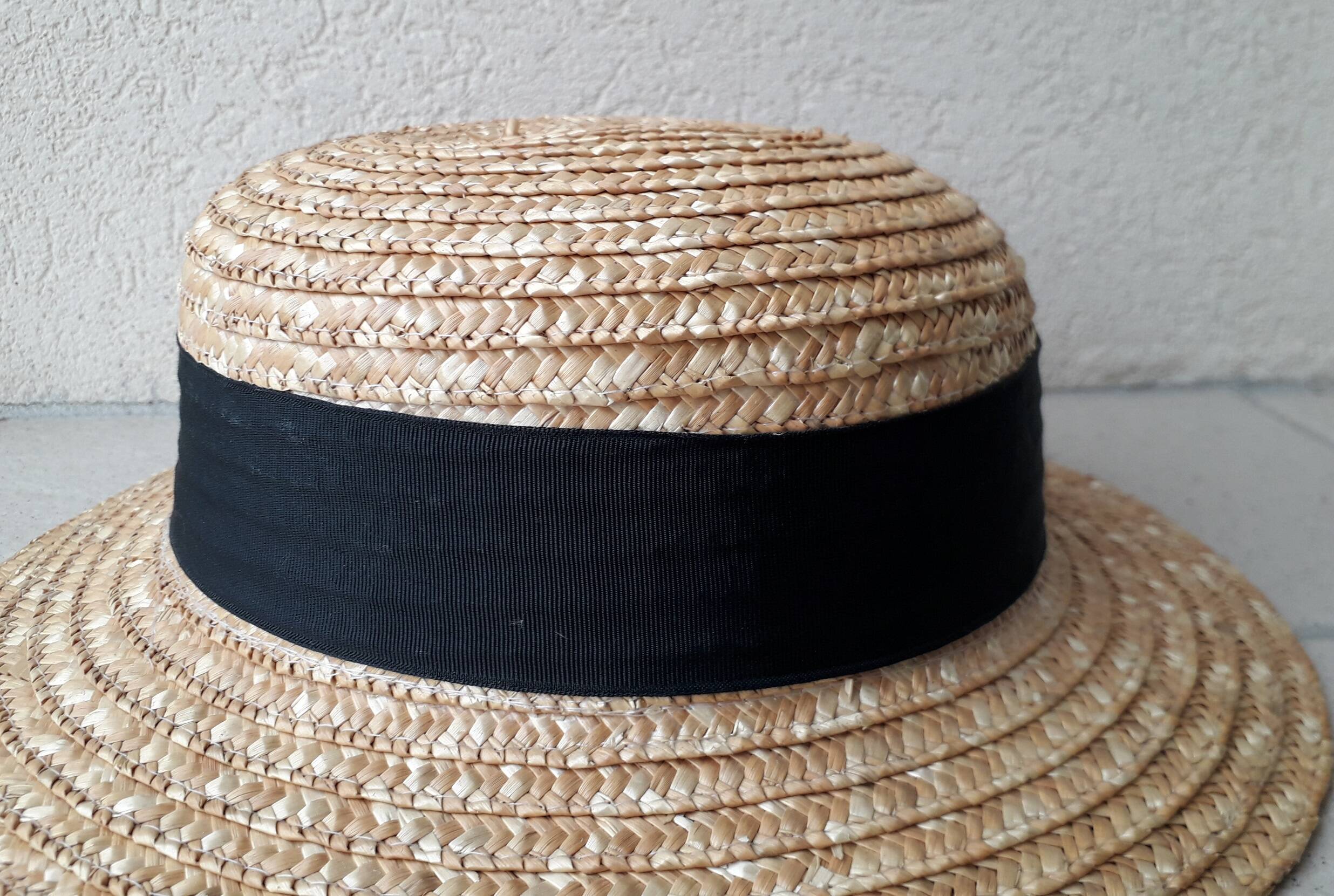 Boater style hat