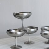6 Letang Remy stainless steel footed cups