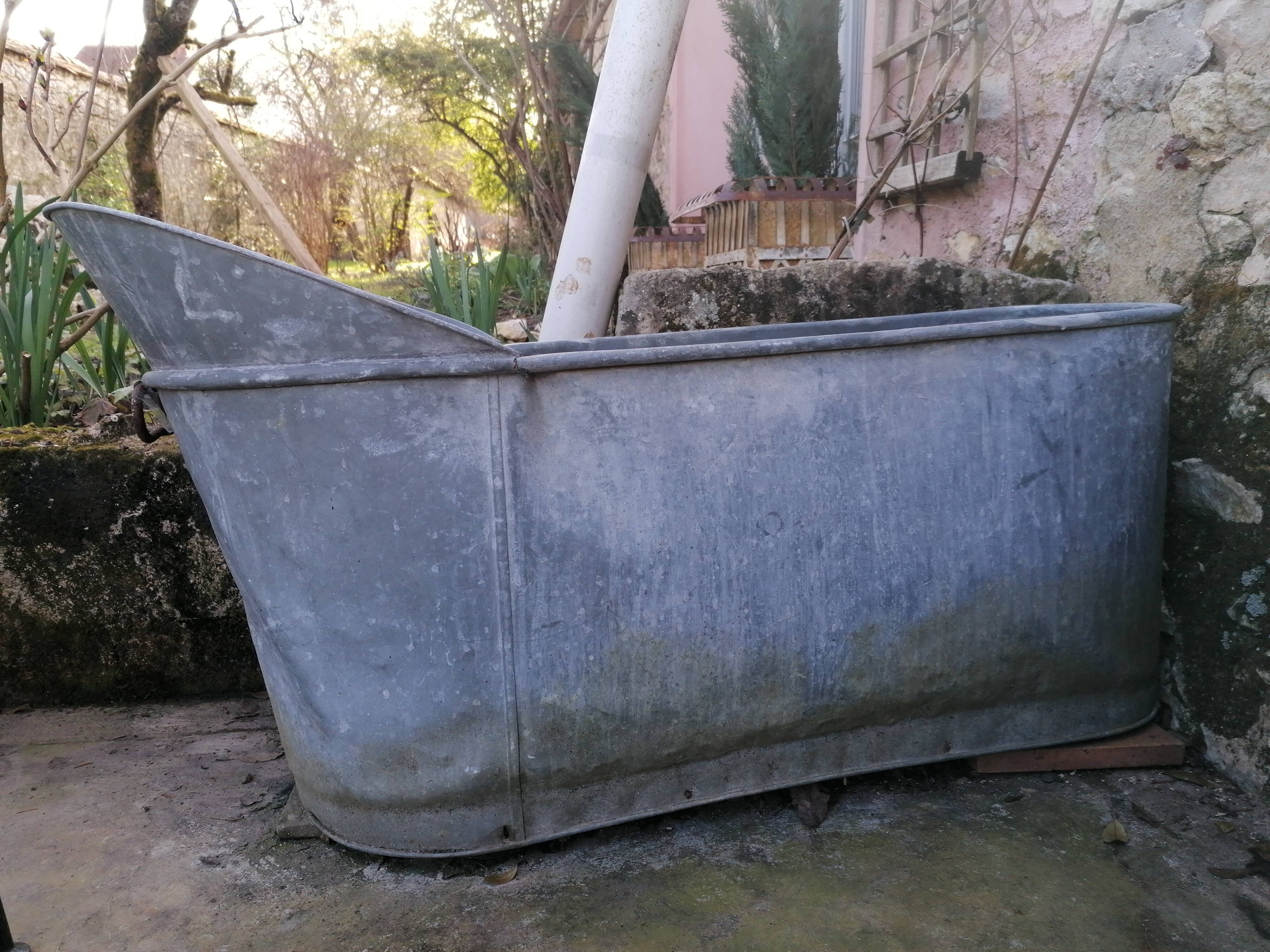 Baignoire en zinc