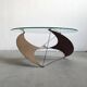 Table basse artisanale des années 70