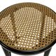 Set of four vintage bar stool - webbing and wood, 1980s Italian design