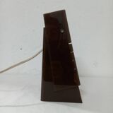 Table lamp plastic 70s brown