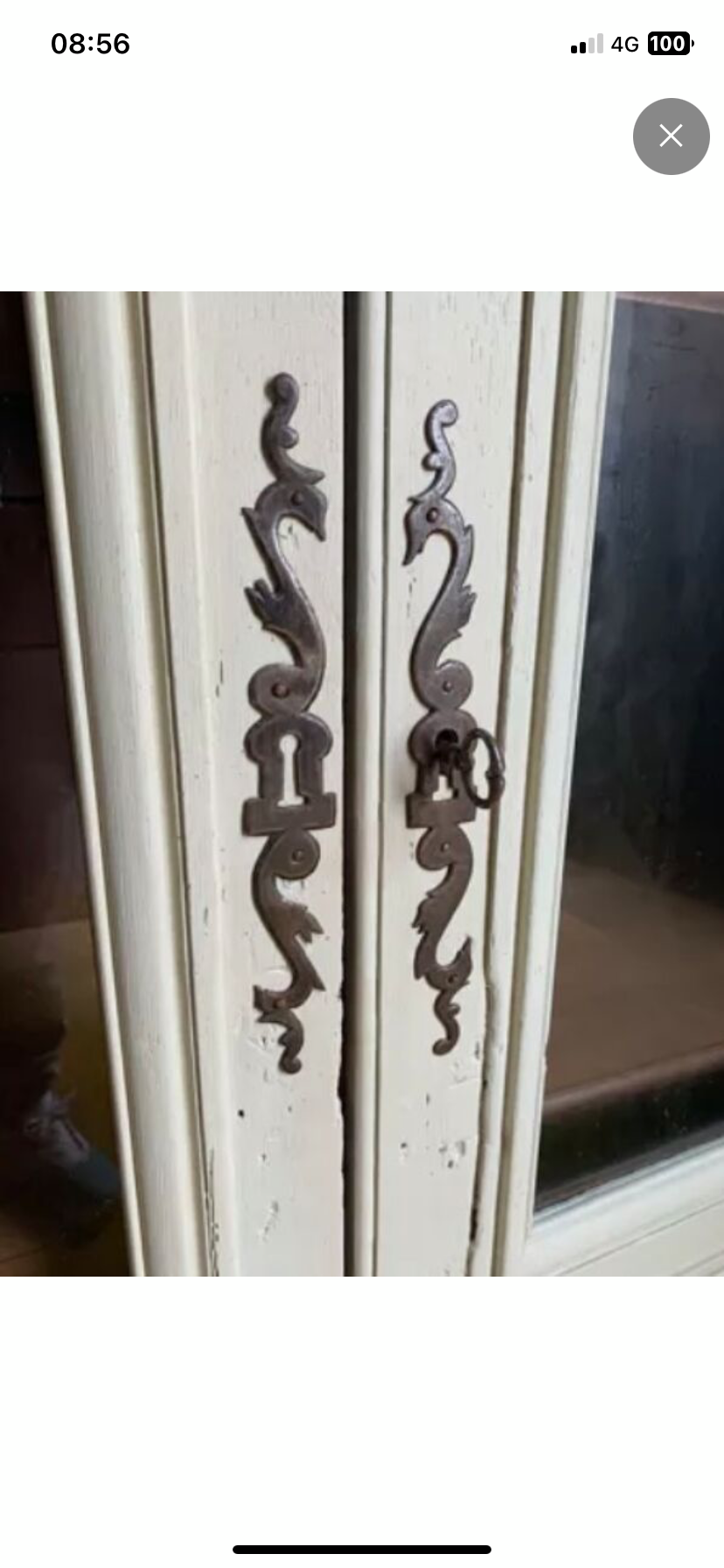 19th century Parisian glazed dresser