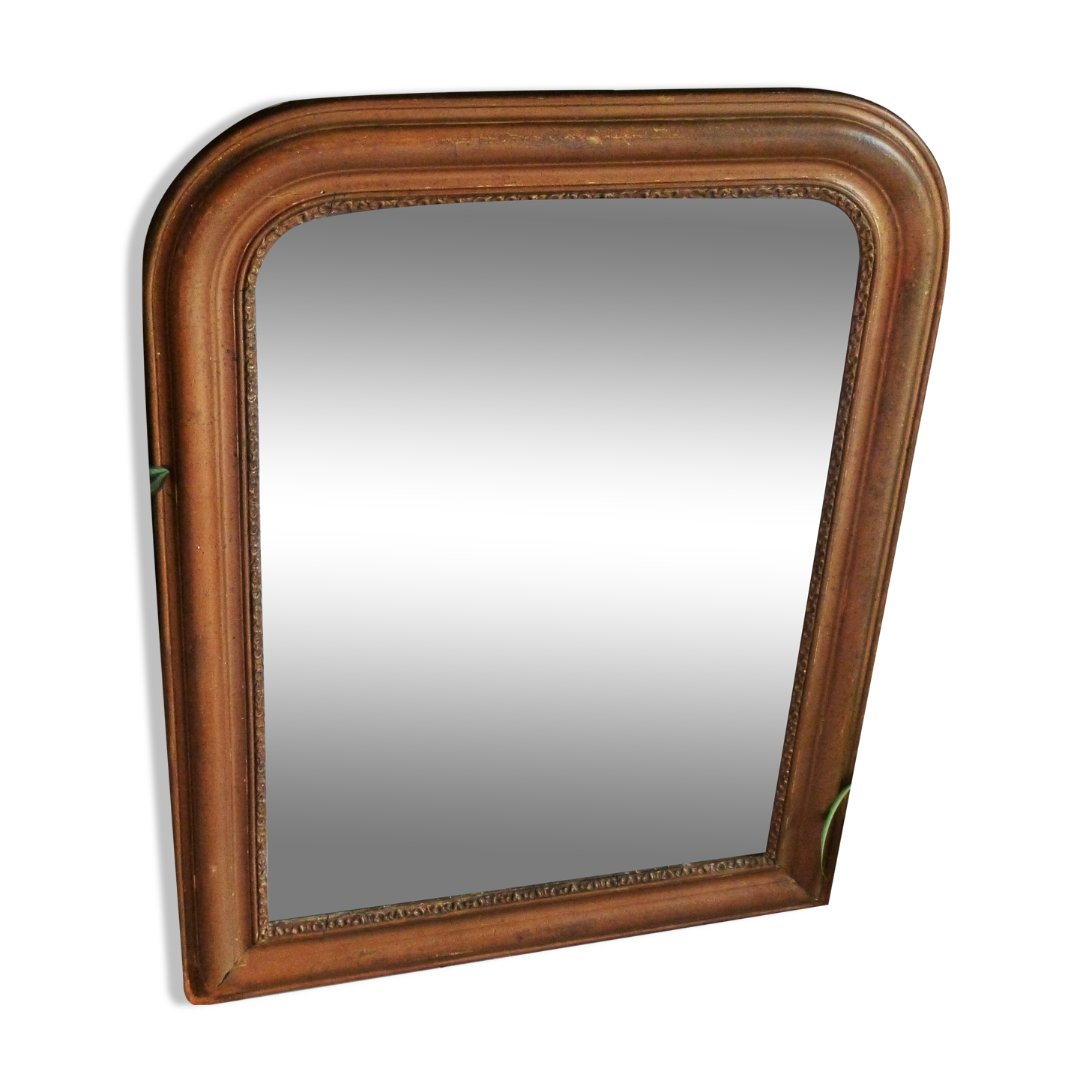 Large Louis-Philippe mercury mirror, antique mirror decoration.