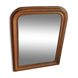 Large Louis-Philippe mercury mirror, antique mirror decoration.