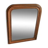 Large Louis-Philippe mercury mirror, antique mirror decoration.