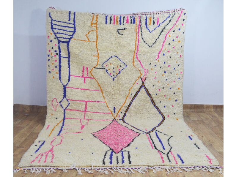 Tapis berbère coloré tribal 323 x 208 cm