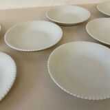 Set of vintage deep plates Luneville Badonviller France decor Ven