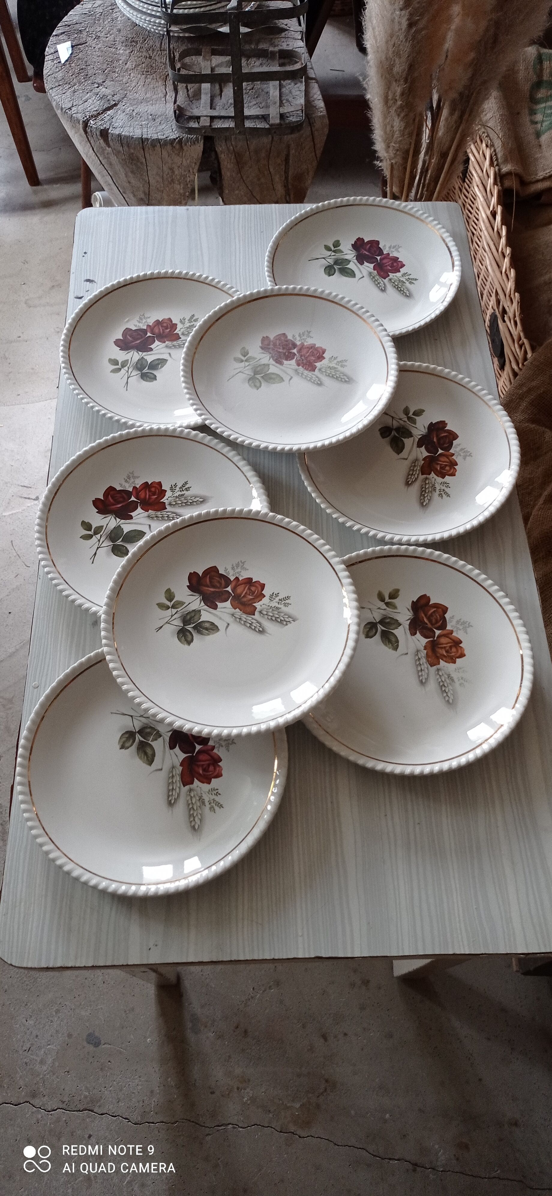 Set of sixteen flat plates