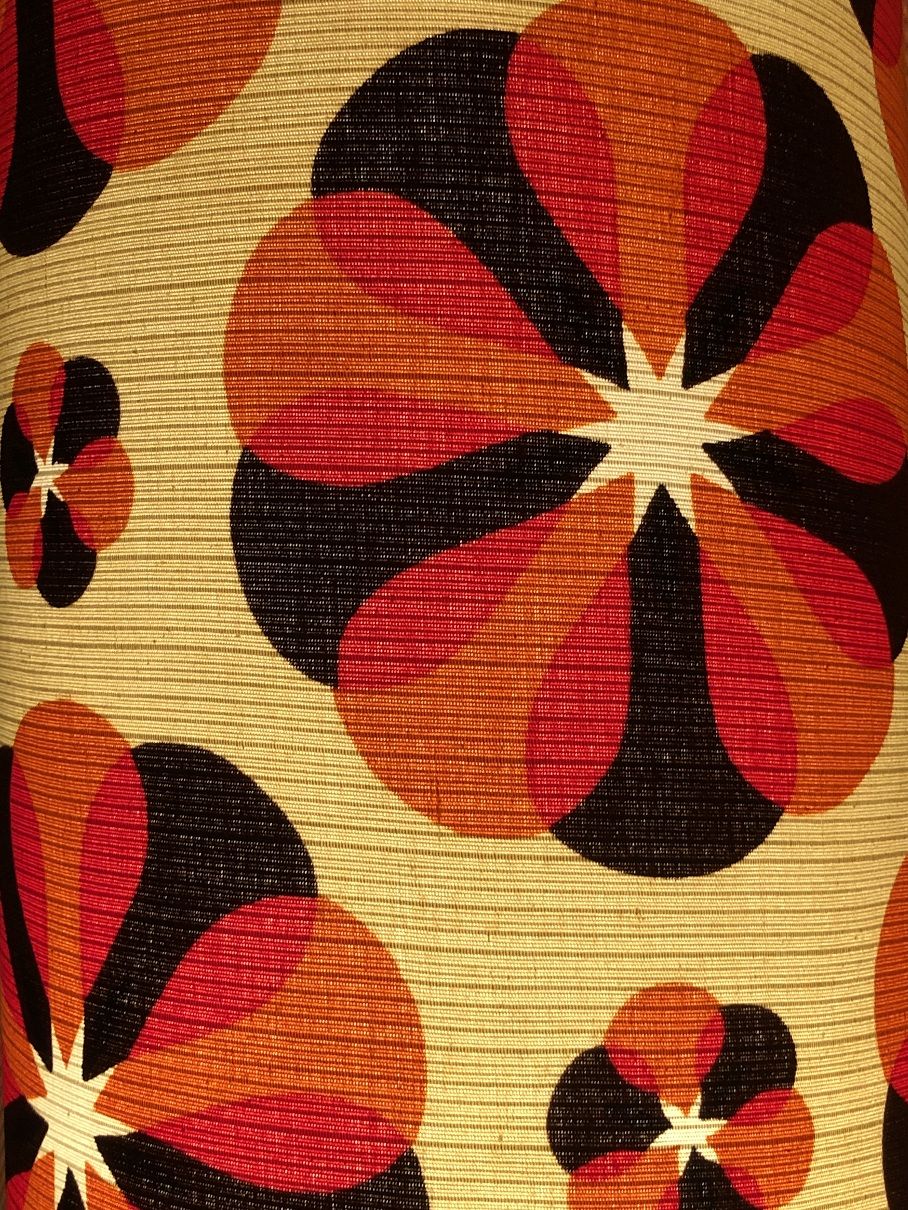 Lampshade Carrousel H60 D26 - vintage fabric 70's