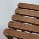 Folding wooden stool