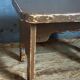 Mini-bench stool in old patinated solid wood