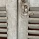 Pair of old shuttered windows