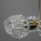 Mid-century Sputnik brass glass chandelier, 1970s Czechoslovakia