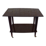 Vintage service cabinet with two trays on wheels