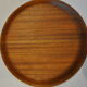 Vintage round teak platter