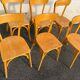 Set of 6 yellow bistro chairs