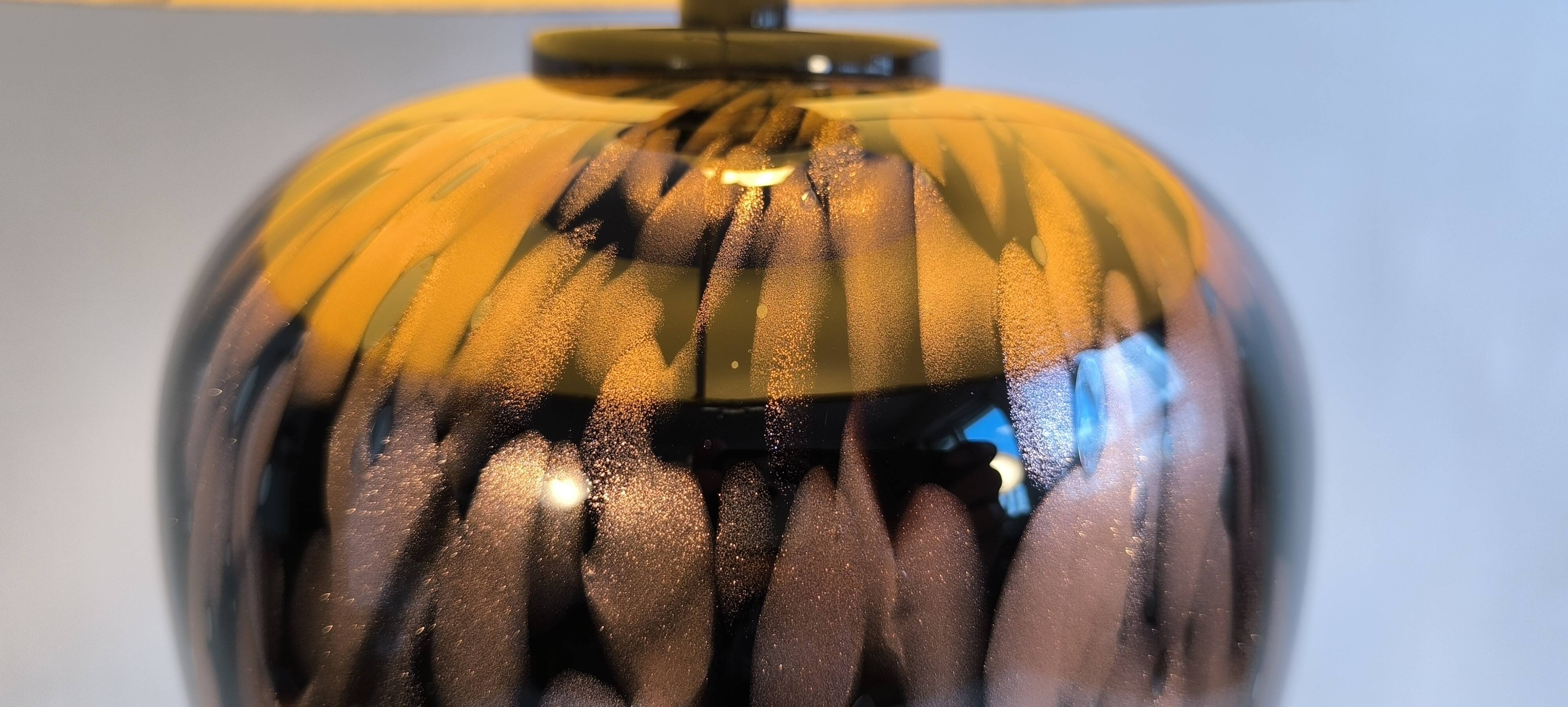 Lampe de table Murano Avventurina — Vincenzo Nason, 1969, parfait état