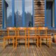 4 solid pine chairs by Rainer Daumiller - 1970s
